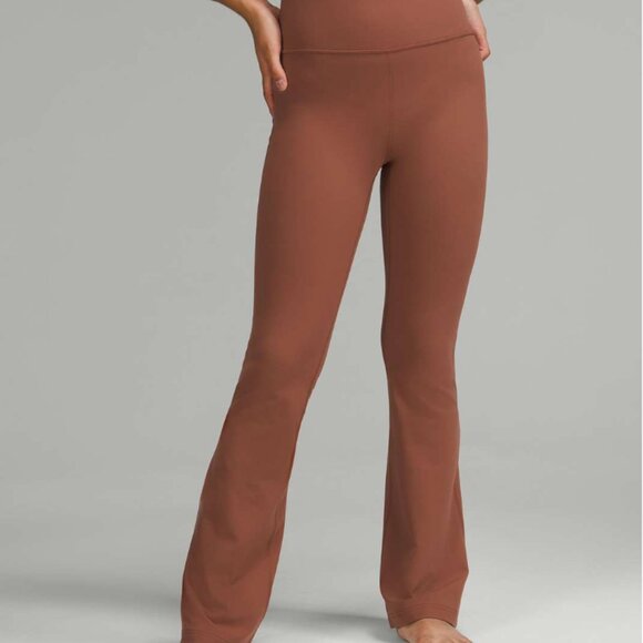 Lululemon Groove Super-High-Rise Flared Pant Nulu Ancient Copper - Picture 2 of 12